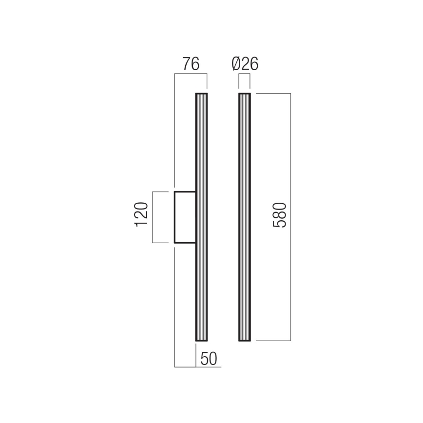 Redo 01-4057 - Диммируемый светодиодный настенный светильник NIKOS LED, 10 Вт/230 В, 3000 K, CRI 90, белый