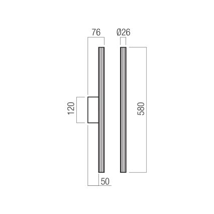 Redo 01-4058 - Диммируемый светодиодный настенный светильник NIKOS LED/10W/230V CRI 90 золотой