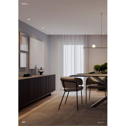 Redo 01-4301 - LED-регульована підвісна люстра на тросі DUNE LED/48W/230V 3000K CRI 90 біла/золота