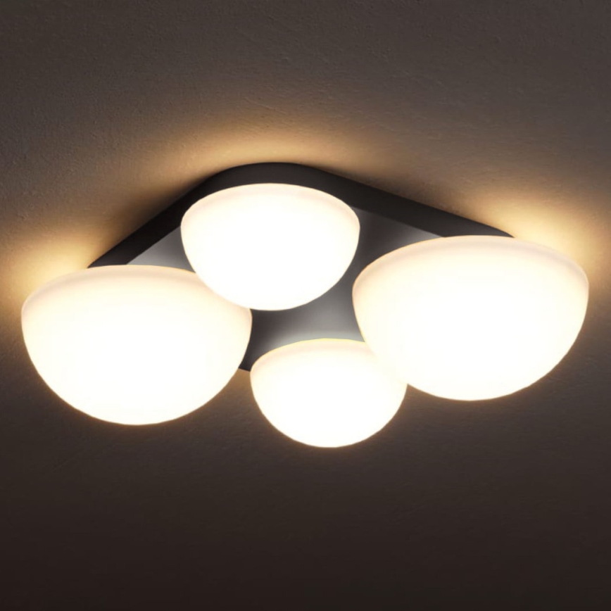 Redo 01-4333 - LED стельовий світильник LUMIEN 4xLED/26W/230V 2700/3000K CRI 90 білий/чорний