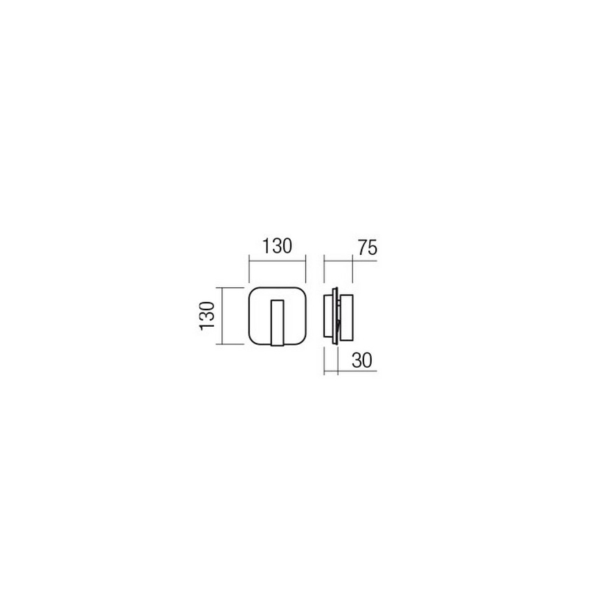 Redo 01-4473 - LED настінний світильник QUDA LED/6W/230V + LED/3W CRI 90 бронзовий