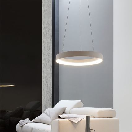 Redo 01-671 - Светодиодная подвесная люстра LOOP LED/38W/230V диаметр 45 см белый