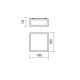 Redo 01-704 - Потолочный светильник для ванной комнаты EGO 1xE27/52W/230V 18x18 см IP44