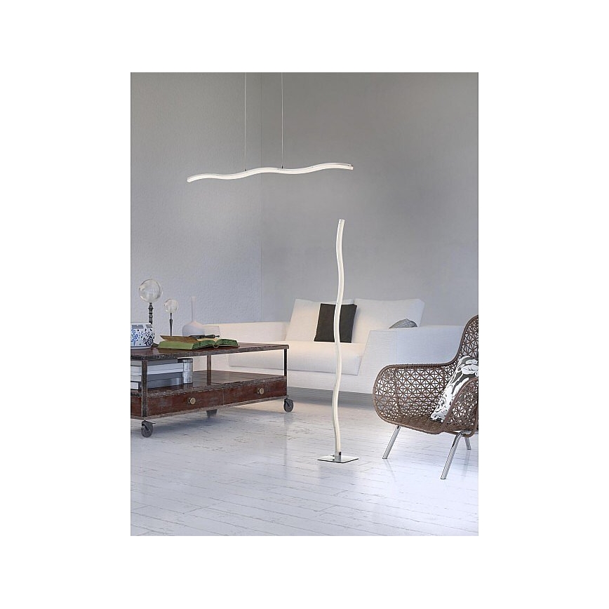 Redo 01-893 - LED-люстра на тросе PULSE LED/23,1W/230V матовый хром