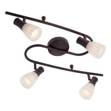 Redo 04-320 - Точковий світильник DIONE 4xE14/28W/230V патина/мідний