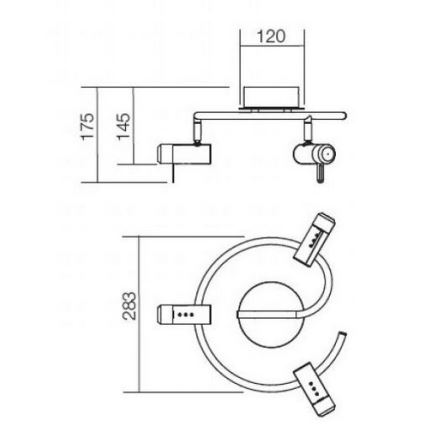 Redo 04-331 - LED точечный светильник SLIM 3xLED/4W/230V глянцевый хром