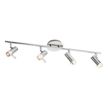 Редо 04-332 - світлодіодний точковий світильник СЛІМ, 4× світлодіодні модулі по 4 Вт, 230 В, блискучий хром