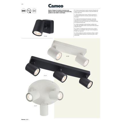 Redo 04-471 - Точковий світильник CAMEO 3xGU10/35W/230V