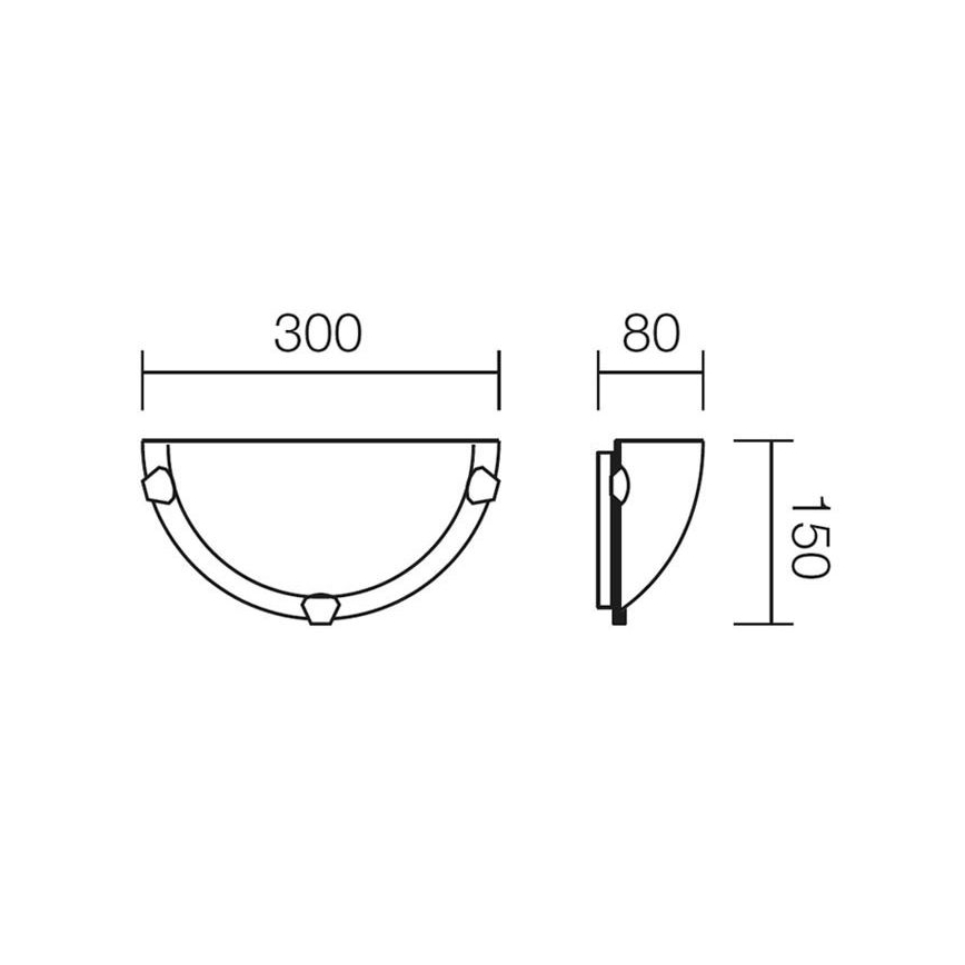 Redo 05-379 - Настінний світильник VIRGINIA 1xE27/42W/230V