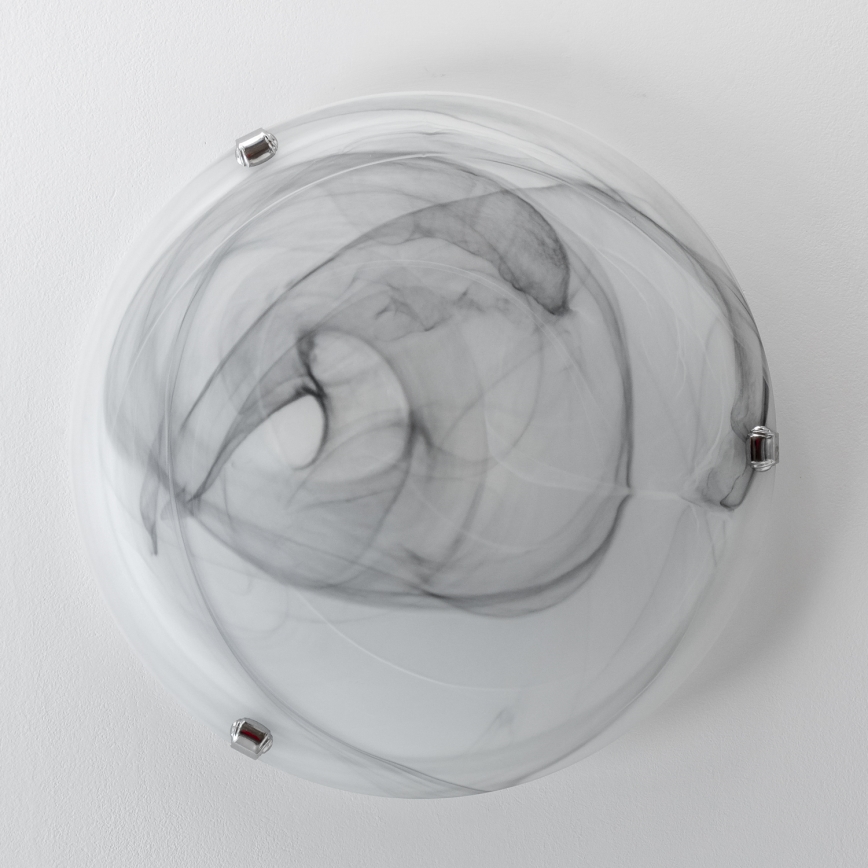 Redo 05-393 - Стельовий світильник VIRGINIA 2xE27/42W/230V діаметр 40 см сірий