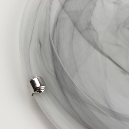 Redo 05-393 - Стельовий світильник VIRGINIA 2xE27/42W/230V діаметр 40 см сірий