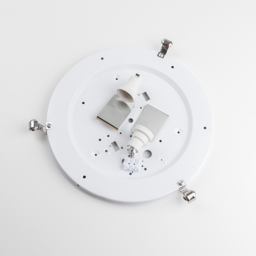 Redo 05-393 - Стельовий світильник VIRGINIA 2xE27/42W/230V діаметр 40 см сірий