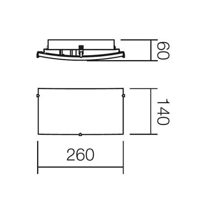 Redo 05-816 - Настенный светильник NOTES 1xE27/42 Вт/230 В белый