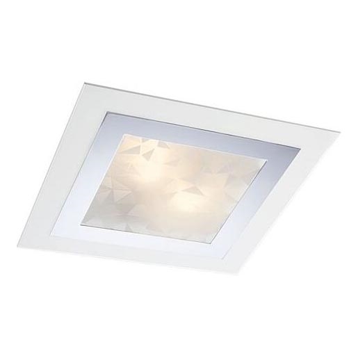 Redo 05-828 - Потолочный светильник SPECTRE 1xE14/28W/230V 30x30 cm глянцевый хром/белый