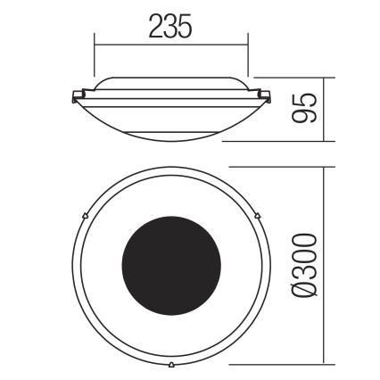 Redo 05-898 - Светодиодный хрустальный потолочный светильник RA LED/12W/230V диаметр 30 см серебристый