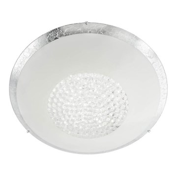 Redo 05-898 - Світлодіодний кришталевий стельовий світильник RA LED/12W/230V діаметр 30 см срібний