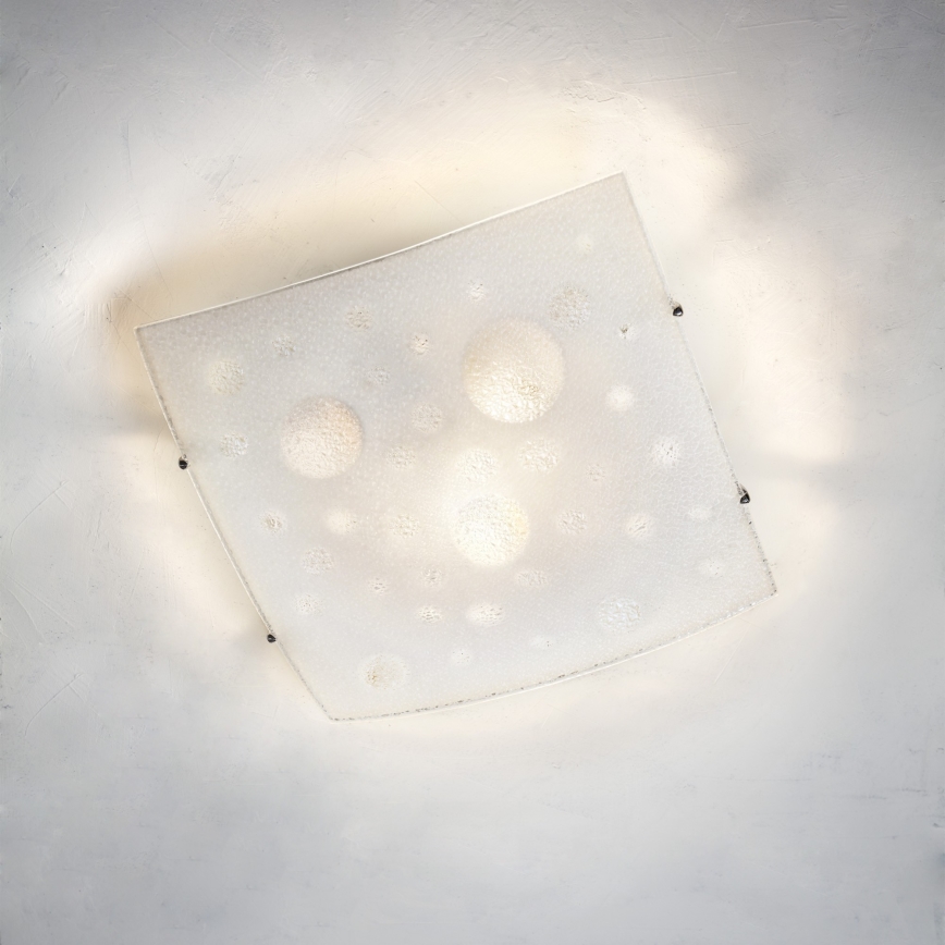 Redo 05-905 - Потолочный светильник ISIDE, 2xE27/42W/230V, 39x39 см, прозрачный