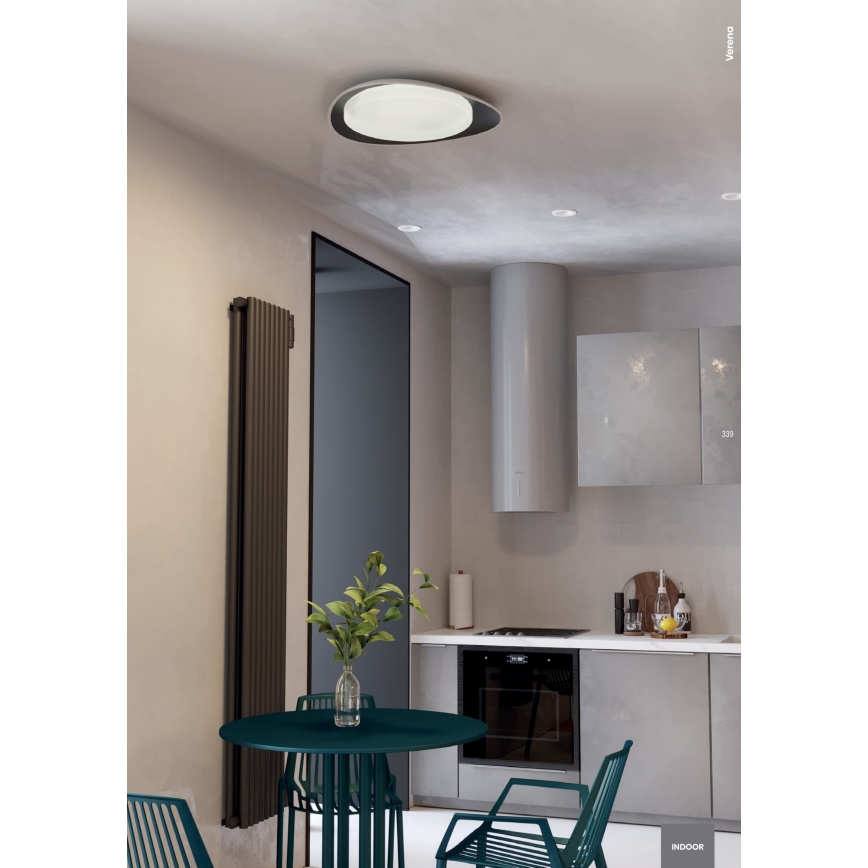 Redo 05-922 - Светодиодный потолочный светильник VERENA LED/24W/230V антрацит