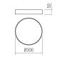Redo 05-928 - Светодиодный потолочный светильник KNOB LED/24W/230V 3000K-6500K 30 см белый