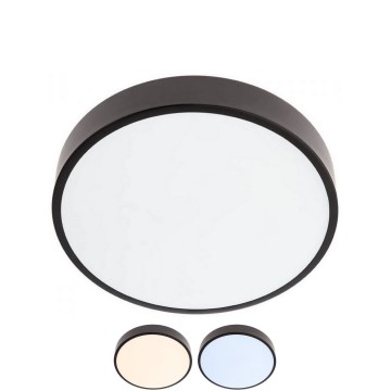 Redo 05-930 - Светодиодный потолочный светильник KNOB LED/24W/230V 3000K-6500K 30 см черный