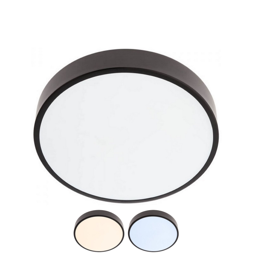 Redo 05-930 - Світлодіодний стельовий світильник KNOB LED/24W/230V 3000K-6500K 30 см чорний