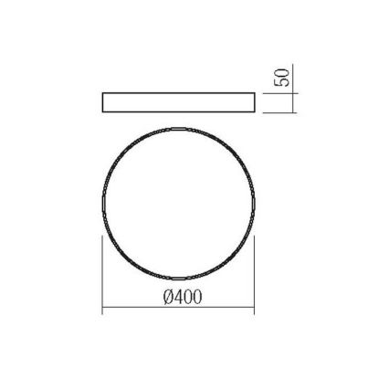 Redo 05-932 - Светодиодный потолочный светильник KNOB LED/36W/230V 3000K-6500K 40 см золотой