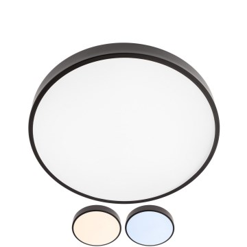 Redo 05-933 - Світлодіодний стельовий світильник KNOB LED/36W/230V 3000K-6500K 40 см чорний