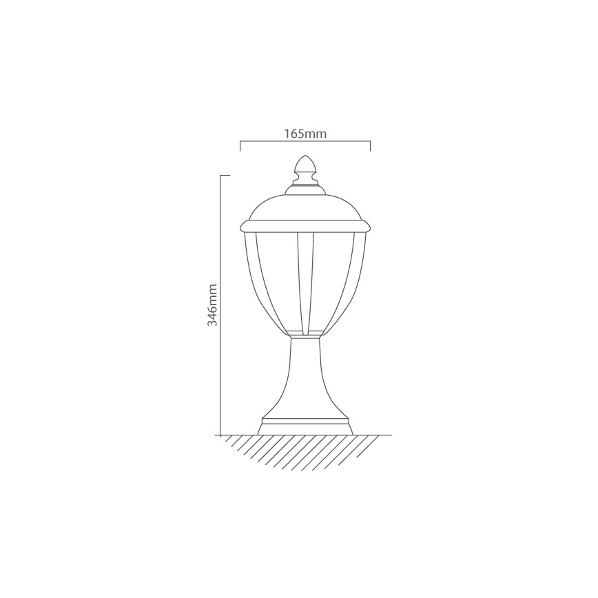 Redo 2604-3K BL - Светодиодный уличный фонарь UNITE LED/6,5W/230V IP44