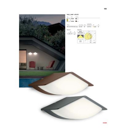 Redo 90001 - LED Уличный настенный светильник CHALET LED/8W/230V IP54