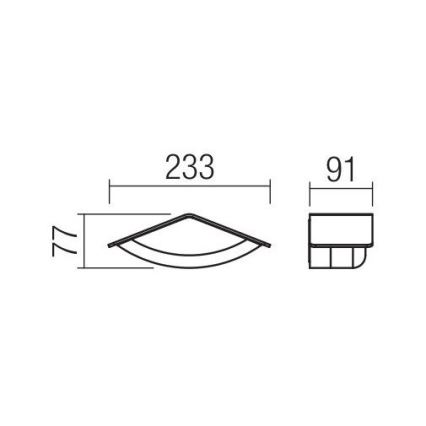 Redo 90001 - LED зовнішній настінний світильник CHALET LED/8W/230V IP54