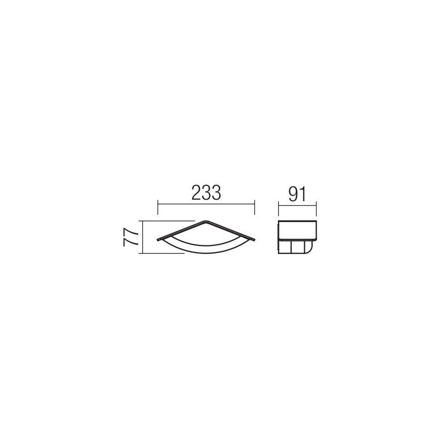 Redo 90001 - Светодиодный уличный настенный светильник CHALET 1xLED/8W/230V IP54