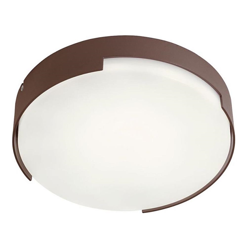 Redo 90006 - Светодиодный уличный потолочный светильник SKOR LED/16W/230V диаметр 25 см IP54 коричневый