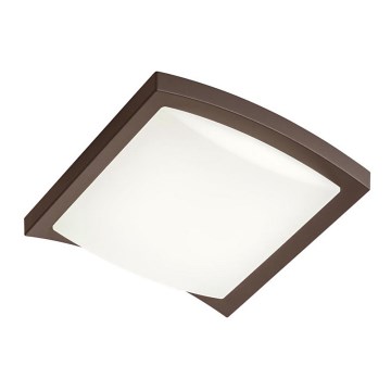 Redo 90008 - Вуличний світлодіодний стельовий світильник TALLIN LED/21W/230V 24,5x24,5 см IP54 коричневий