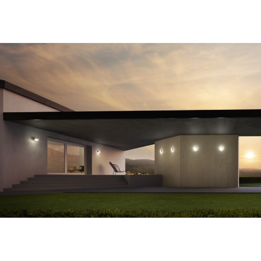 Redo 90021 - Уличный светодиодный настенный светильник TOKYO LED/12W/230V 3000K IP54 коричневый