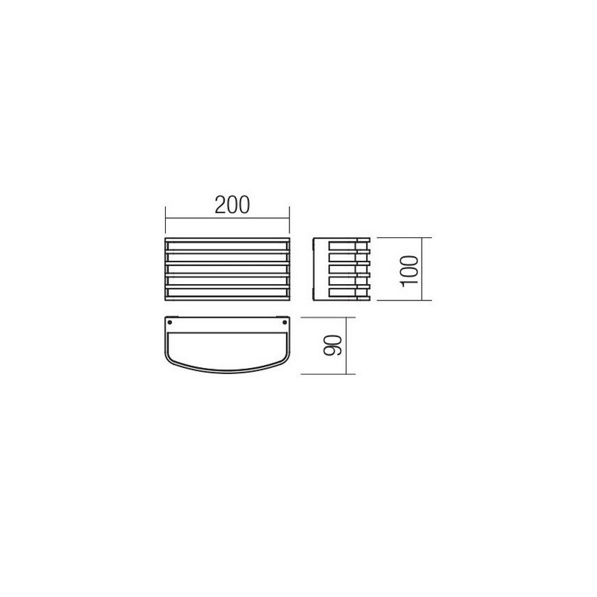 Redo 90039 - Вуличний світлодіодний настінний світильник SEBRA LED/15W/230V IP65