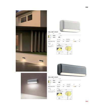 Redo 90072 - Светодиодный уличный настенный светильник SAPO 1xLED/5W/230V IP65
