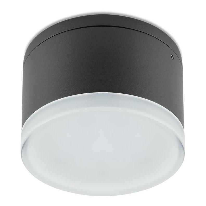 Redo 90107 - Светодиодный уличный потолочный светильник AKRON 1xLED/9W/230V диаметр 10,8 см IP54