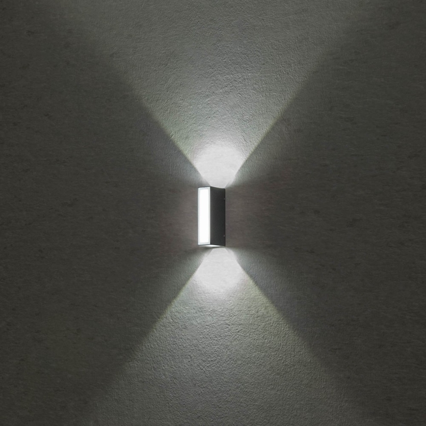 Redo 90114 - Вуличний світлодіодний настінний світильник IVAR LED/7,6W/230V IP54 антрацит