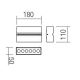 Redo 90117 - Вуличний світлодіодний настінний світильник MITIC 1xLED/15W/230V IP54