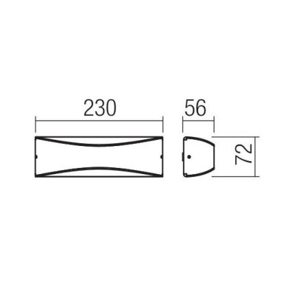 Redo 90126 - LED Наружный настенный светильник AXEL LED/7W/230V 3000 IP65 антрацит