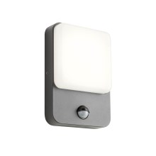 Redo 90133 - Светодиодный уличный настенный светильник с датчиком COLIN 1xLED/9W/230V IP54