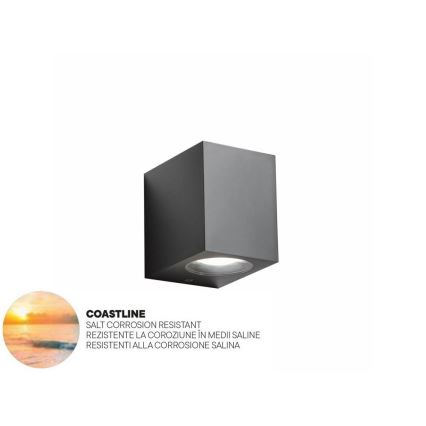 Redo 90151 - Уличный настенный светильник PUNTA 1xGU10/7W/230V IP44