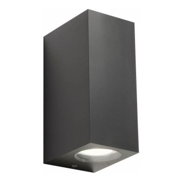Redo 90152 - Уличный настенный светильник PUNTA 2xGU10/7W/230V IP44