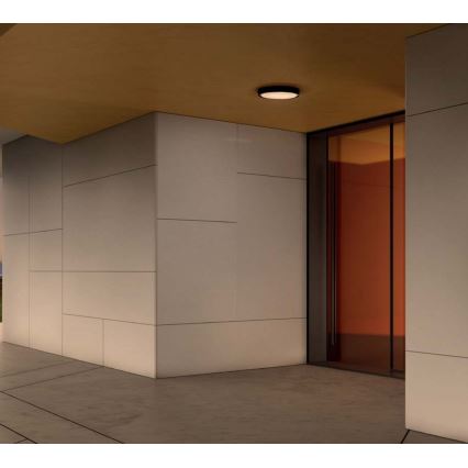 Redo 90155 - Вуличний світлодіодний стельовий світильник PONZA LED/16W/230V діаметр 26 см IP65