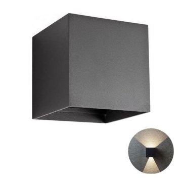 Redo 90176 - Вуличний світлодіодний настінний світильник VARY 2xLED/6W/230V 4000K IP54 антрацит