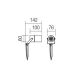 Redo 90183 - Вулична лампа PIT 1xGU10/35W/230V IP65