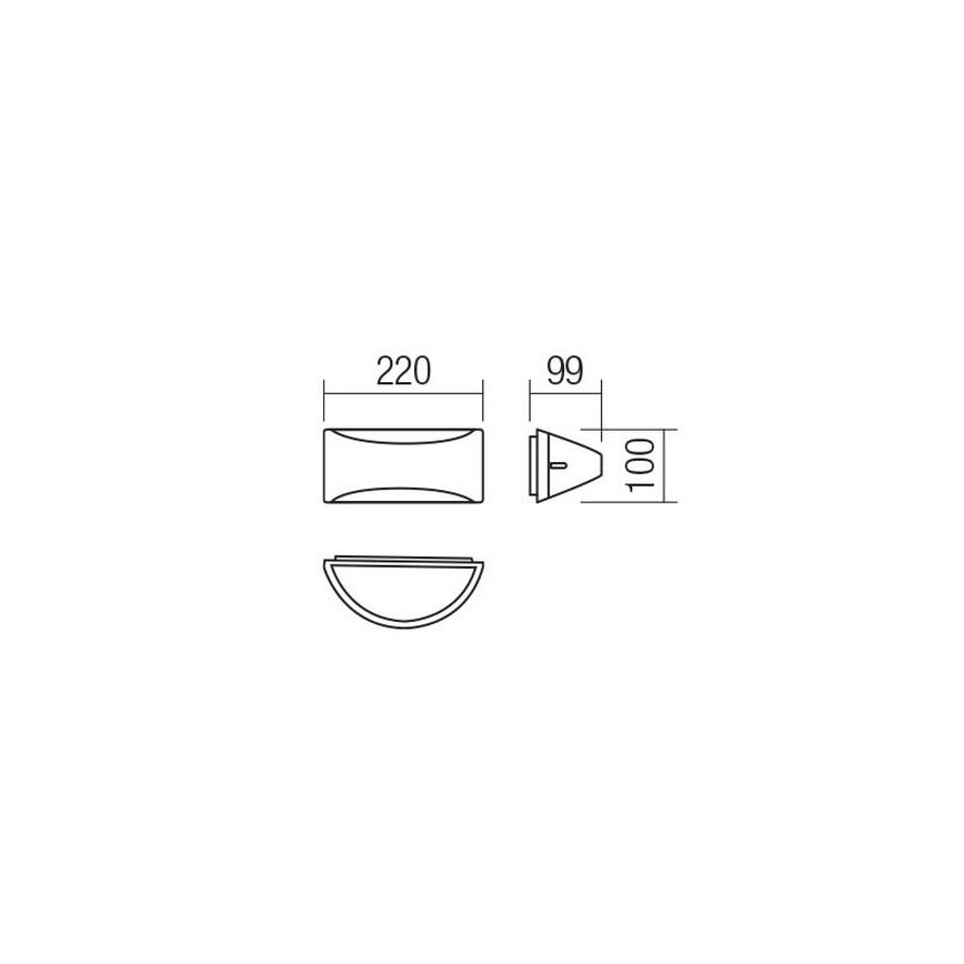 Redo 90192 - Вуличний світлодіодний настінний світильник SCUDO LED/10W/230V 3000K IP54 коричневий