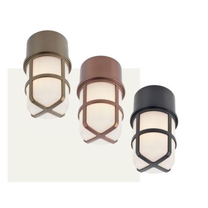 Redo 90193 - Вуличний точковий світильник TRITON 1xE27/28W/230V IP54 латунь