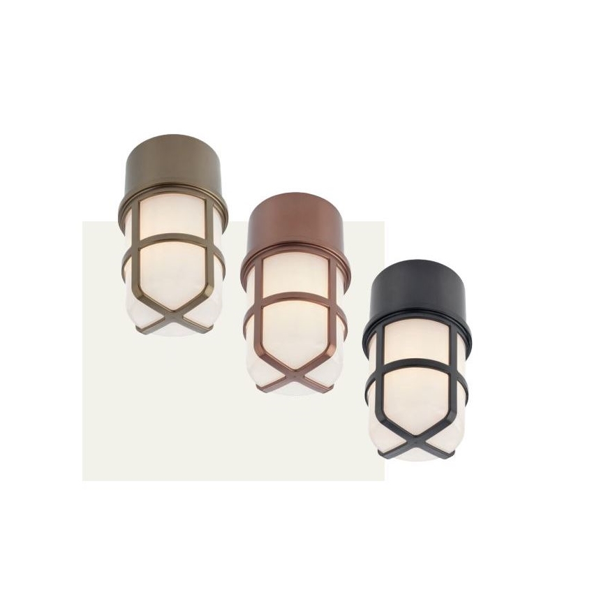 Redo 90194 - Вуличний точковий світильник TRITON 1xE27/28W/230V IP54 мідний