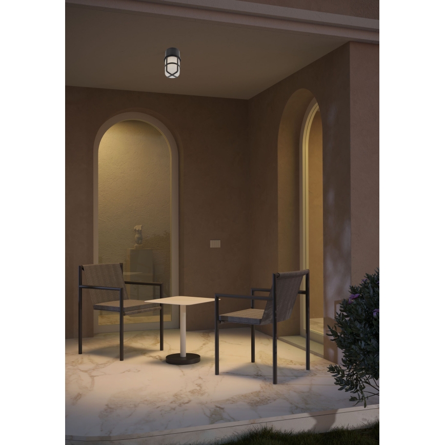 Redo 90195 - Вуличний точковий світильник TRITON 1xE27/28W/230V IP54 чорний